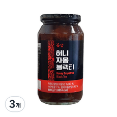 꽃샘 허니 자몽블랙티, 3개, 800g, 1개입