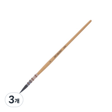 아트시크릿 내추럴 우드 몹브러쉬20 청설모 고급 수채화붓, 0호, 3개