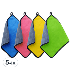 youhouse 加厚雙面超細纖維抹布4件組, 混色, 5套