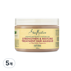 Shea Moisture 牙買加黑蓖麻油修護髮膜, 5個, 326g