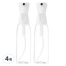 코멧 안개분사 분무기 500ml, 4개, 클리어 화이트