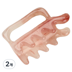 Limflow 樹脂手柄式刮痧板, 2個, 粉紅色