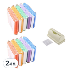 홈앤코 다용도 쓰레기봉투 10L 600p 랜덤발송 + 비닐 거치대 세트, 2세트