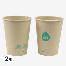 아이엠그리너 PLA코팅 대나무 종이컵 360ml, 50개입, 2개