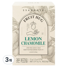 SSANGGYE 水果擁抱茶 檸檬 洋甘菊, 10包, 3盒, 1.5g