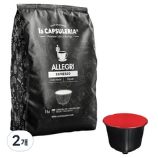 La CAPSULERIA Dolce Gusto 相容膠囊咖啡 Allegri 義式濃縮咖啡, 2個, 16入, 7g
