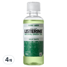 LISTERINE 李施德霖 綠茶溫和漱口水, 100ml, 4個