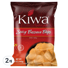 Kiwa 辣味烤肉木薯片, 2個, 142g