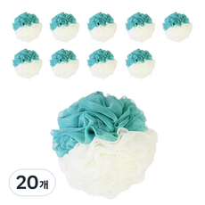 MEO 60g 大沐浴球, 薄荷白, 20個, 1入