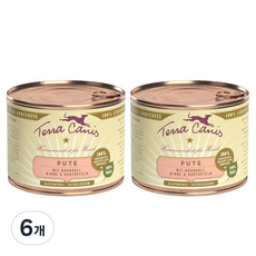 테라카니스 어덜트 강아지 습식사료 클래식, 칠면조, 200g, 6개