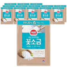 해표 꽃소금, 1.2kg, 14개
