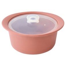 Firgi 多功能矽膠碗, 多功能蒸鍋 800ml, 乾燥玫瑰, 1入