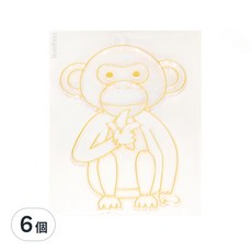 AMOS 阿摩司 壓克力模型版 猴犀利, 適用年齡三歲以上, 6個