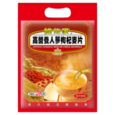 Vitamax 維他麥 營養人蔘枸杞麥片 20包入 健康草本製作 隨時補充營養, 600g, 1袋