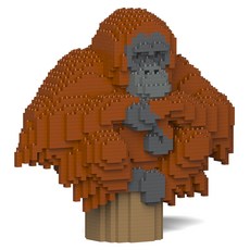 JEKCA 紅毛猩猩 野生動物 積木 S, 混合色, 1個