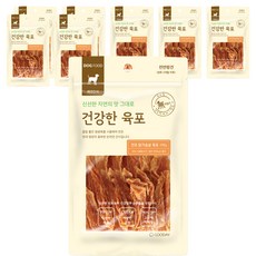 굿데이 강아지 건강한 육포, 건조 닭가슴살, 100g, 8개