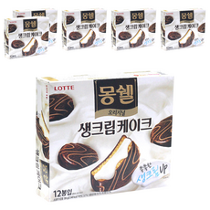 LOTTE 樂天 Moncher 奶油夾心巧克力派 原味，12入, 384g, 6盒