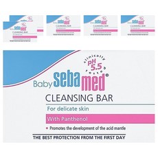 sebamed 施巴 嬰兒潔膚皂, pH5.5弱酸性, 添加多重保濕配方, 純淨小麥萃取, 德國原裝進口, 100g, 6盒