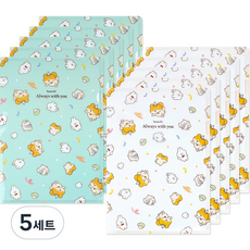 포포팬시 햄치 L홀더 화일 2종 x 5p 세트, 혼합색상, 5세트