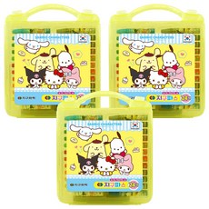 GLOBE CHEMICAL 三麗鷗角色蠟筆, 3個, 24色