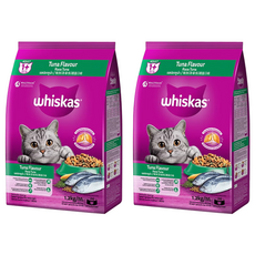 whiskas 偉嘉 貓乾糧, 鮪魚總匯口味, 1.2kg, 2袋