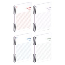 Widna 好寫雙線圈PP筆記本 80-0137, 隨機出貨, 4個