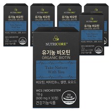 NUTRICORE 生物素錠, 30顆, 6罐
