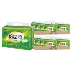 倍潔雅 抽取式衛生紙 100張, 12包, 16袋