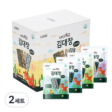 루솔 바다학교 김대장 김과자 혼합 4p, 구운현미 + 참깨 + 치즈 + 코코넛, 2세트