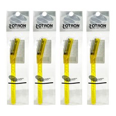 LOTRON安全刮眉刀 ABS樹脂+不鏽鋼安全刀片 規格9*0.7*0.7cm 台灣產, 顏色隨機, 4支