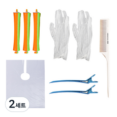 HG-50 自助燙髮空氣瀏海 短髮燙髮 一觸式捲髮器 小 前瀏海燙髮組, 混色, 2組