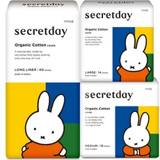 secretday 衛生棉 M號 16入+衛生棉 L號 14入+長款護墊 40入, 1組