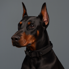 파스텔펫 반려동물 중대형견 손잡이 목줄, 블랙, 1개