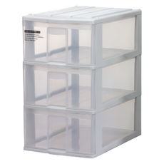 DOLEDO 蘋果置物盒 三層 深型, 顏色隨機, 1個