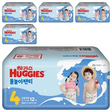 HUGGIES 好奇 游泳用防水褲型尿布, 第4階段, 60張