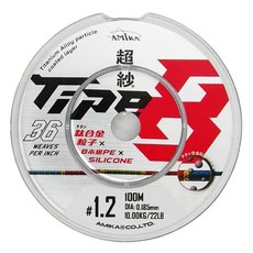 台灣 AMiKA 超紗 頂級PE線 Type 8 鈦合金粒子塗裝, 0.185mm, 彩色線, 1個