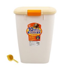 IRIS OHYAMA 愛麗思歐雅瑪 飼料儲存筒 MFS10, 黃色, 1入