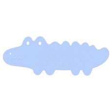 鱷魚造型吸盤式防滑腳踏墊, 95 x 34.5cm, 藍色, 1個