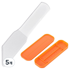 켈본 휴대용 글라스 발 각질 제거기 사선형 케이스, 100g, 5개, 1개입