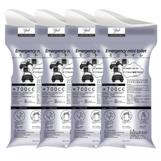 와이엔케이 차량용 캠핑 차박 휴대용 소변백, 4개