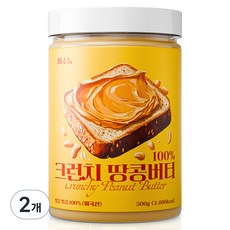 비소뉴 크런치 땅콩버터, 500g, 2개