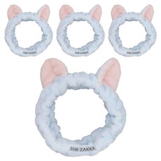 더자카 냐옹이 헤어밴드, 블루, 4개