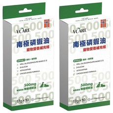 PAW PAW LAND 肉球世界 全齡犬貓 南極磷蝦營養補充條 17g, 10顆, 維持免疫力, 2個