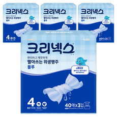 크리넥스 빨아쓰는 위생행주 블루, 40매, 12개