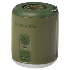 Naturehike Wind-Mini 戶外多功能充氣泵 CNK2300DQ022 打氣機10.5g + 充電線 + 氣嘴 + 火焰燈罩36g + 收納袋 + 說明書 10.5 x 5.5 x 18.5cm, 將校綠, 1個
