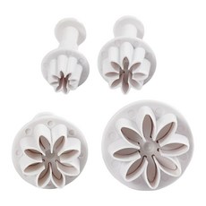 Betty's 焙蒂絲 雛菊翻糖切模 4個, 白色, 1組