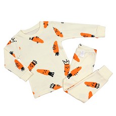 Maykids 孩童紅蘿蔔印花長袖居家套裝