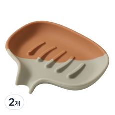 블럭마트 투톤컬러 비누받침, TYPE3, 2개