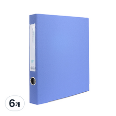 Alpha Web D型環活頁夾 A4 3孔 3cm AB948-7, 藍色, 6個