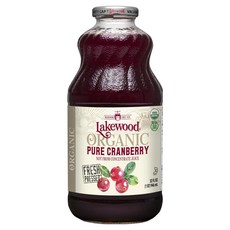 Lakewood 有機純蔓越莓果汁 32oz, 946ml, 1瓶